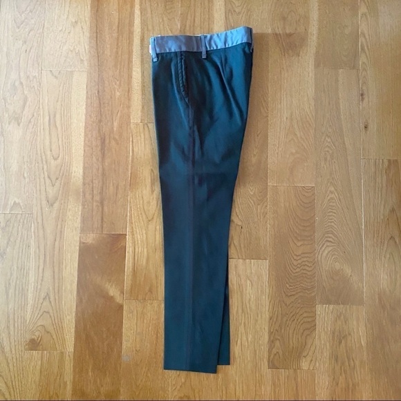 Rag & Bone Trouser Pants Women’s Size 2 Dark Gray Grey Wool Slim Leg Ankle - Picture 2 of 16